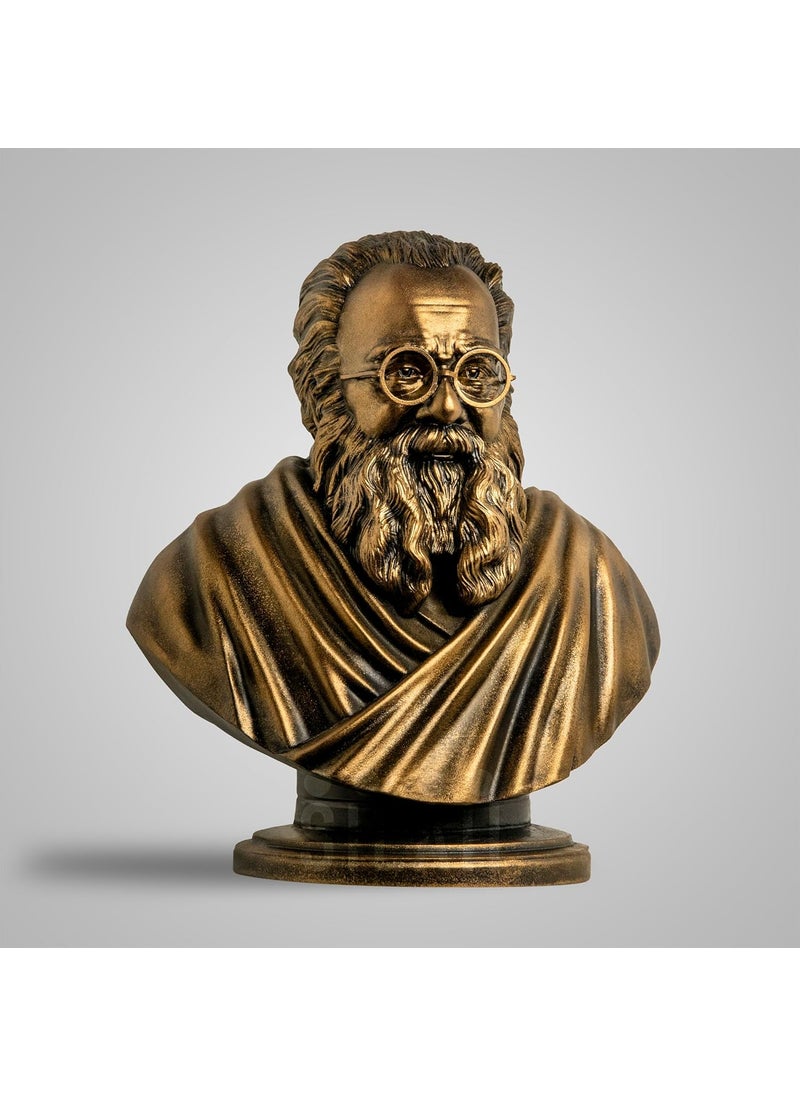 SILAII SILAII Periyar Sculpture Antique Bronze 5 Inch  - Image 3