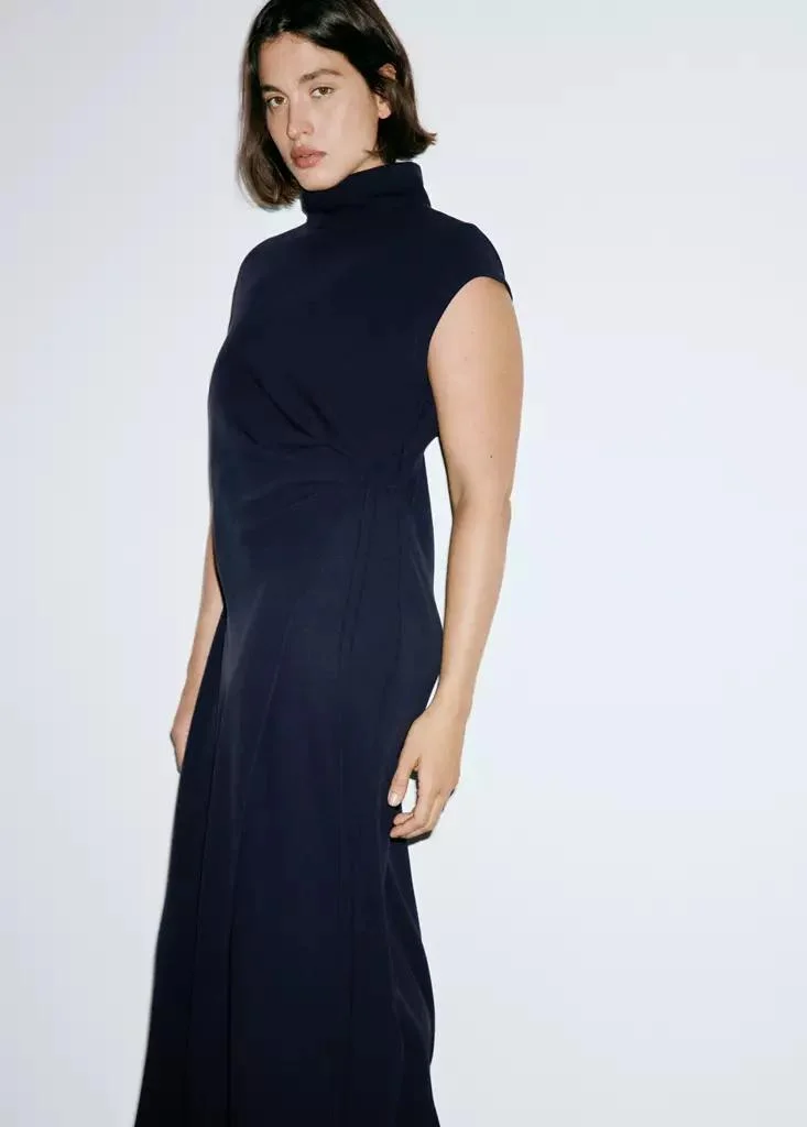 Mango  Turtleneck Wrap Dress for Women | Best Price UAE