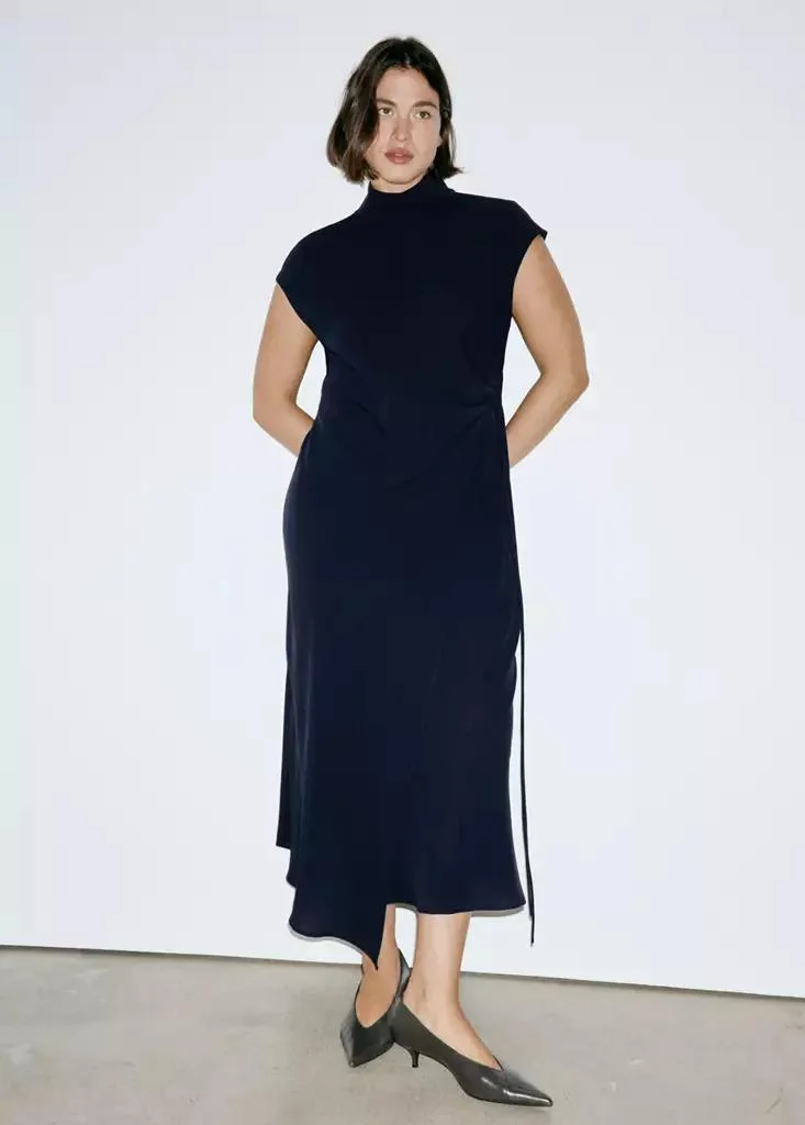 Mango  Turtleneck Wrap Dress for Women | Best Price UAE