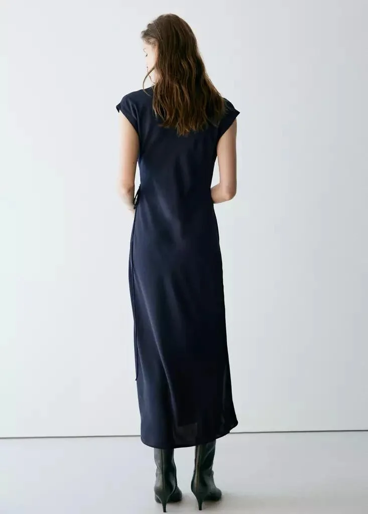 Mango  Turtleneck Wrap Dress for Women | Best Price UAE