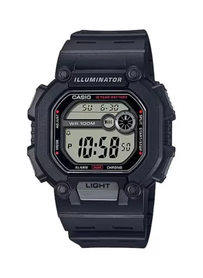 CASIO Men's Digital Display Watch With Black Resin Strap - W-737H-1AVDF