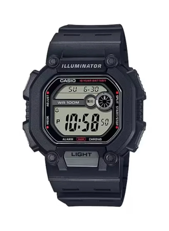 CASIO Men's Resin Digital Watch W-737H-1AVDF - 45.7 mm