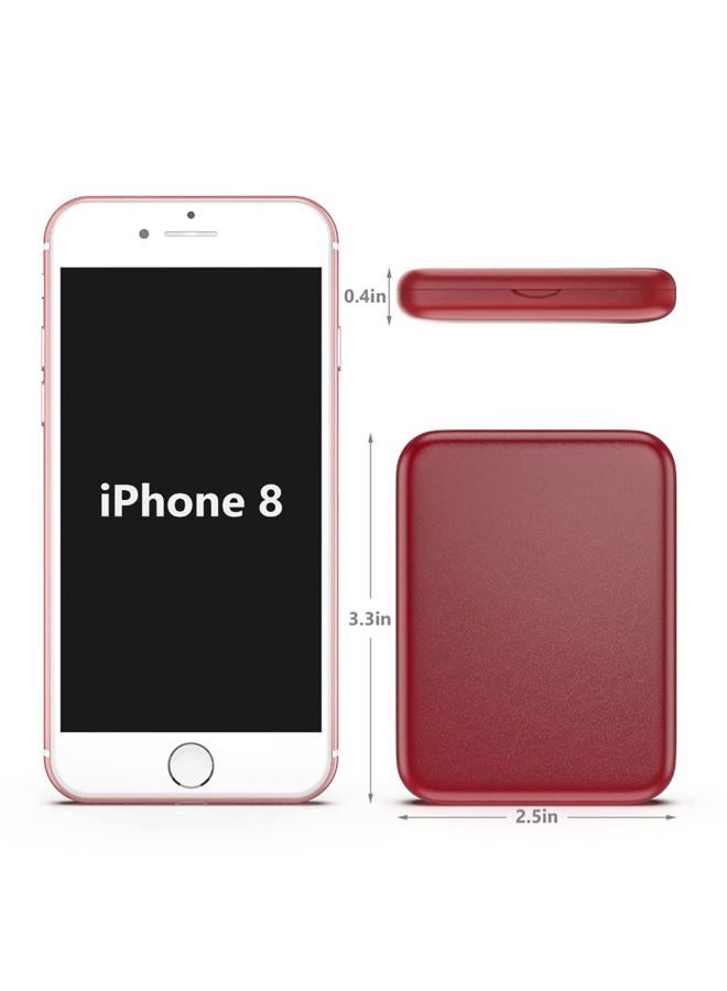 Kintion Pocket Mirror, 1X/3X Magnification LED Compact Travel Makeup Mirror with Light for Purse, 2-Sided, Portable, Folding, Handheld, Small Lighted Mirror for Gift, Wine Red - Image 4