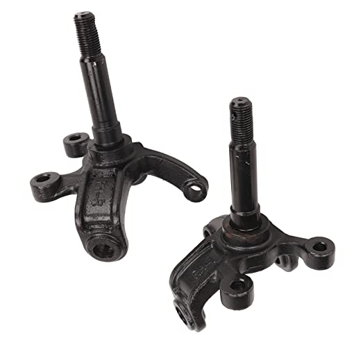Raguso 2 Pcs Brake Disc Wheel Axle Hub Impact Proof Anti Deformation Wheel Stub Axle Strut Heavy Duty Steering Strut Knuckle Spindle for 110cc 150cc 200cc 250cc ATV - Image 2