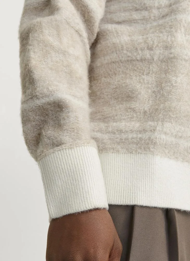 جاك اند جونز Color Block Knitted Sweater