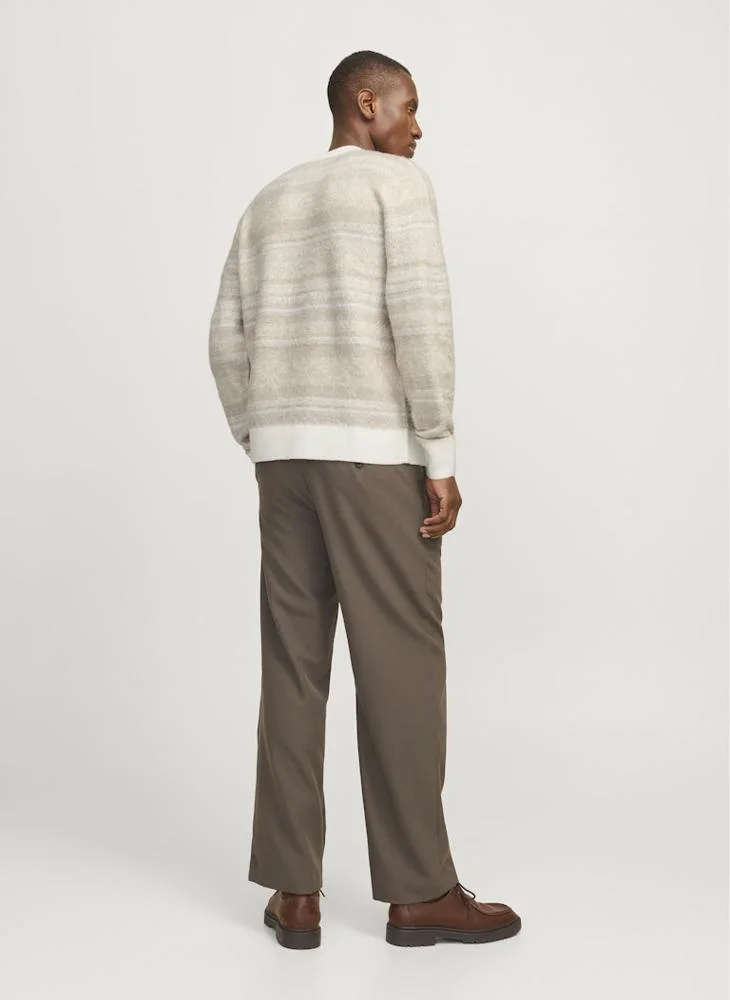 JACK & JONES Color Block Knitted Sweater