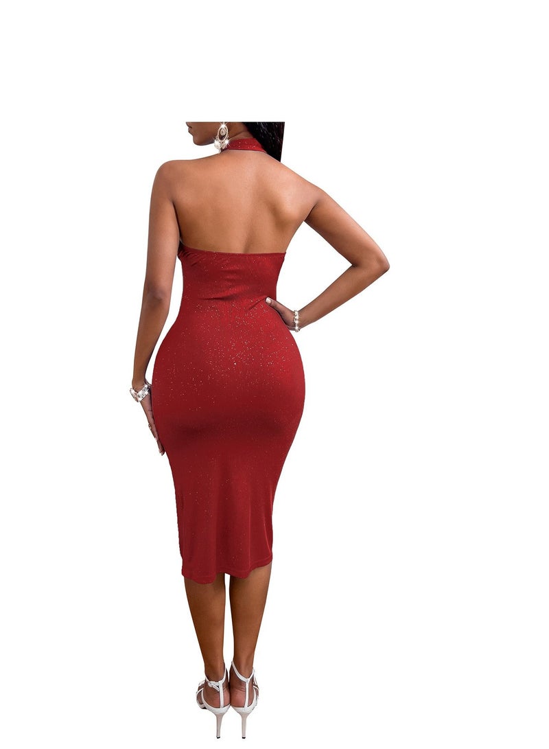 Loquat Fashionable Beautiful Atmosphere Female Dress Red - Image 2