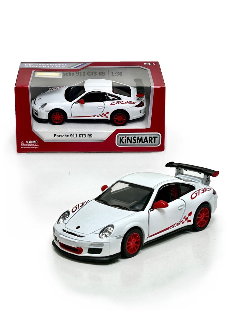 Kinsmart - Porsche 911 GT3 RS Die Cast Metal Doors Openable Pull Back Action Toy car - Image 1