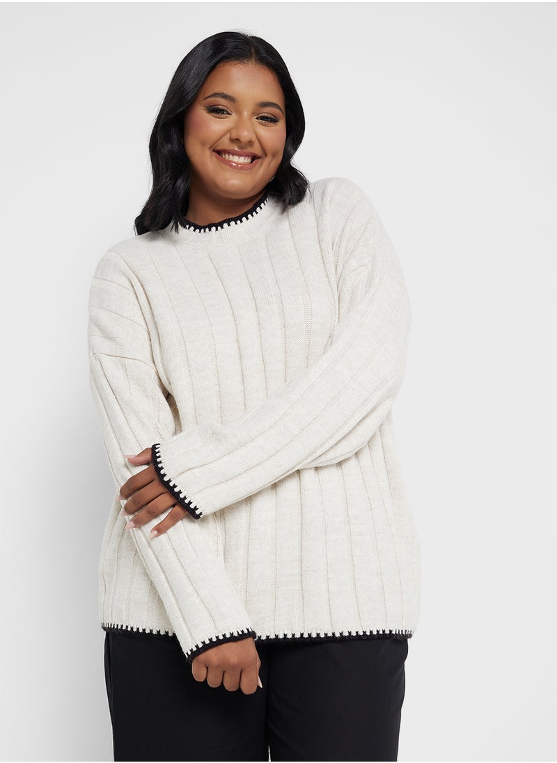 Only Carmakoma - High Neck Sweater - Image 1