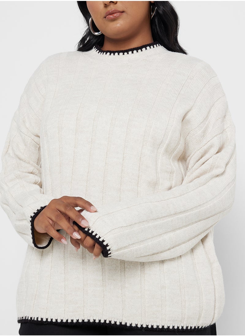 Only Carmakoma - High Neck Sweater - Image 1