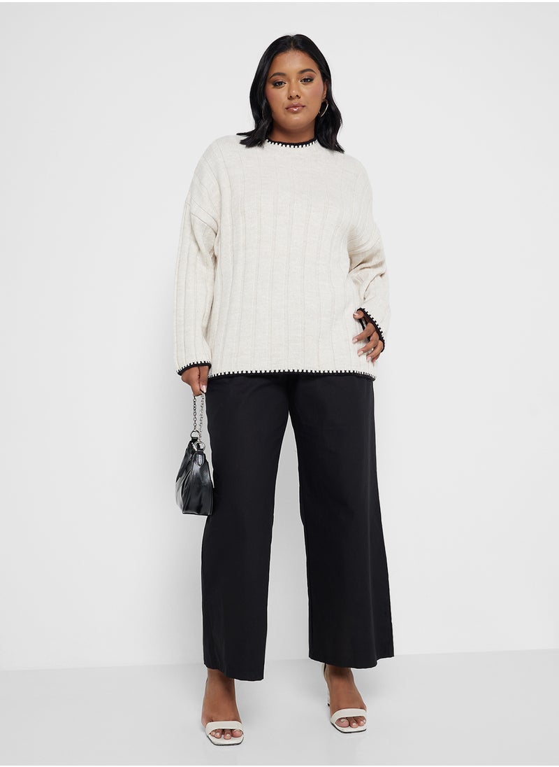 Only Carmakoma - High Neck Sweater - Image 1
