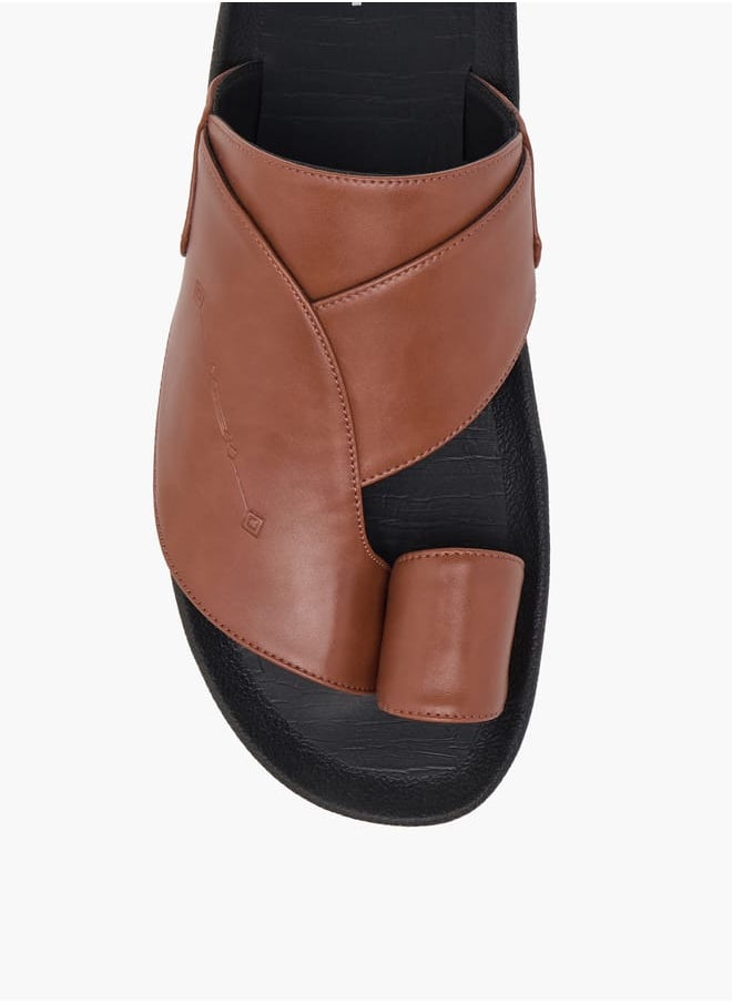 LBL by Shoexpress Men's Panelled Slip-On Arabic Sandals  - Image 3