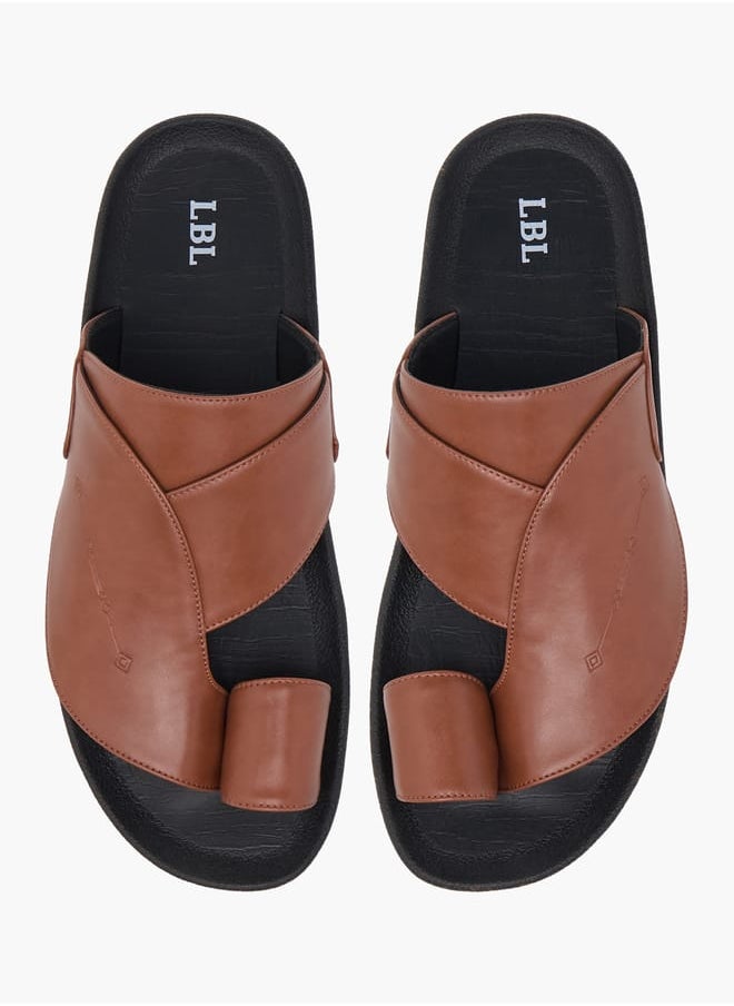 LBL by Shoexpress Men's Panelled Slip-On Arabic Sandals  - Image 1