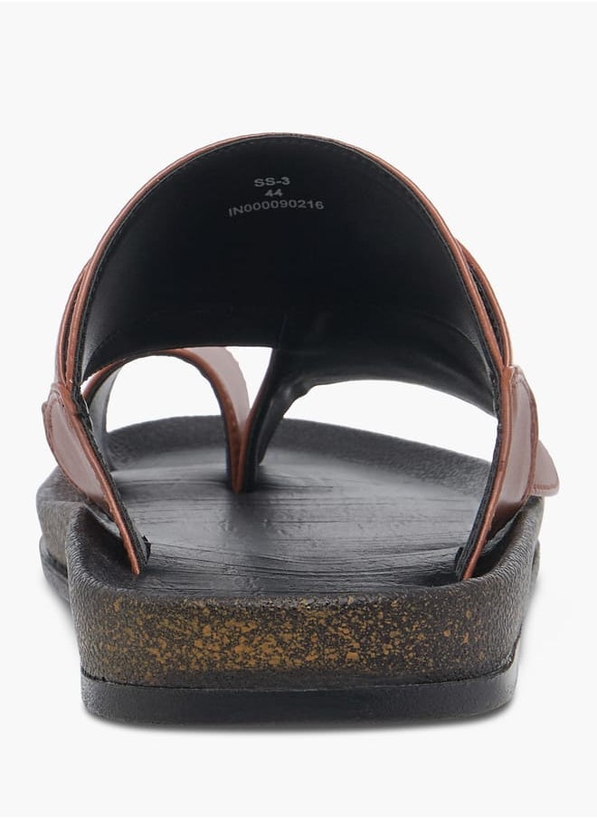 LBL by Shoexpress Men's Panelled Slip-On Arabic Sandals  - Image 4