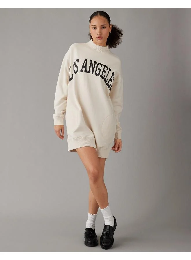 American Eagle Sweatshirt Mini Dress