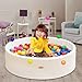 HARBOLLE Baby Ball Pit 472 Soft Round Memory Foam Ball Pits NOT Included Balls Indoor Outdoor Playpen for Babies Toddlers Kids Great Gift for Girls Boys White - Image 3