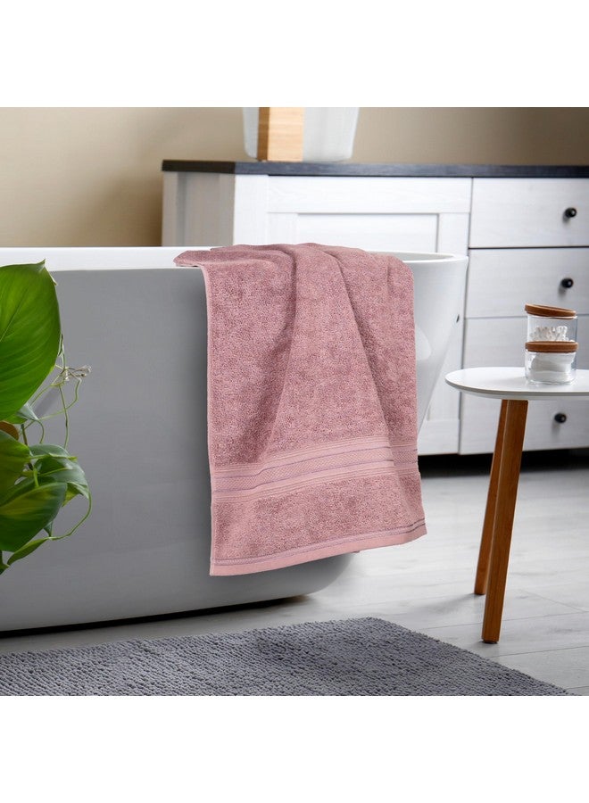 MYTRIDENT Bath Towel for Men Large Size, Cotton Bath Towel for Women, Classic Towel, 525 GSM 100% Cotton Towel for Bath, 1 Pc Bath Towel - Soft Berry - Image 4