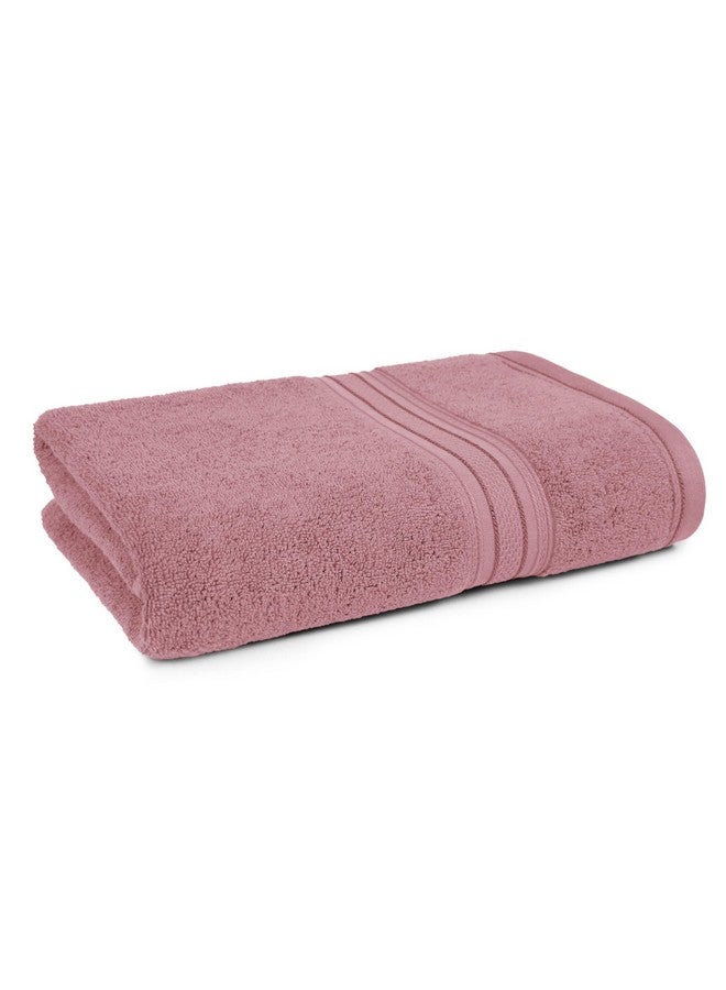 MYTRIDENT Bath Towel for Men Large Size, Cotton Bath Towel for Women, Classic Towel, 525 GSM 100% Cotton Towel for Bath, 1 Pc Bath Towel - Soft Berry - Image 1