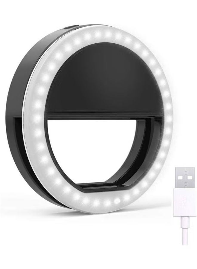 HuHa Selfie Ring Light for Mobile  3 Way Led Flash || White Light for All Smartphones  - Image 1