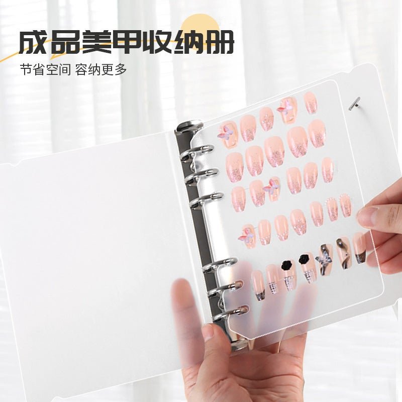 Ins Internet Celebrity Wearing Armor Loose-Leaf Storage Book Nail Art Style Collection This Display Book Pp Strap Frosted Sample Book - Image 4