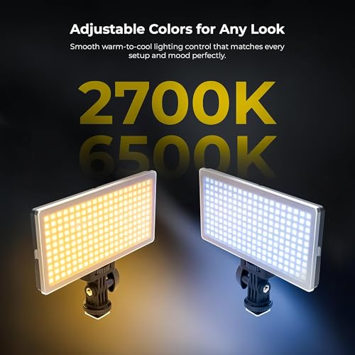 Digitek (LED-D308) 25W Bi-Color LED Video Light with Hot Shoe Mount, 2700K–6500K Adjustable Color Temperature, 308 LEDs, 2860LM Brightness, For YouTube, Photography, Video Shoot (Battery Not Included) - Image 3