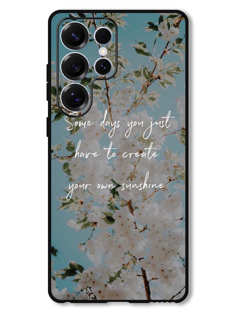 Theodor Protective Case Anti Scratch Shock Proof Bumper Cover For Samsung Galaxy S25 Ultra Create your sunshine - Image 1