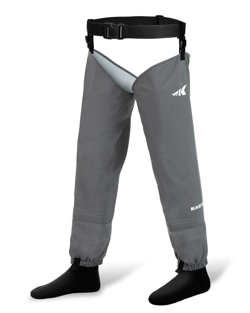 KastKing RiverWalker Hip Waders for Men Breathable Waterproof Stockingfoot Hip Waders with 4mm Neoprene Booties Builtin Gravel Guards Adjustable Belt River Fly Fishing Waders - Image 2