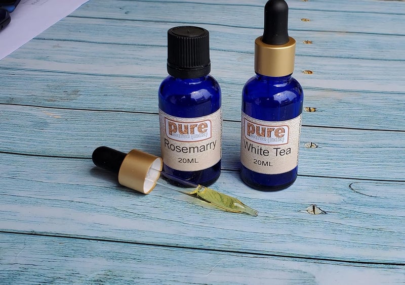 Pure Source India Pure Source India Rosemary Oil White Tea Essential Oils Pure 100 Natural for Healthy Skin Face and Hair 20 ml 20 ml - Image 2