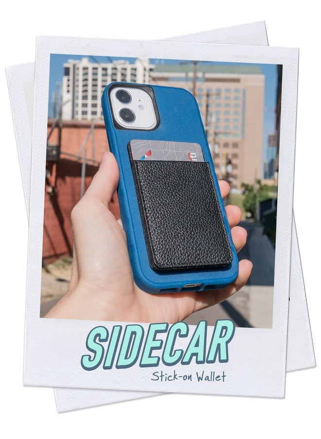 Smartish Stick-on Phone Wallet - Sidecar Slim Expandable Credit Card Pocket - Universal Fit- iPhone and Android - Black Tie Affair - Image 2