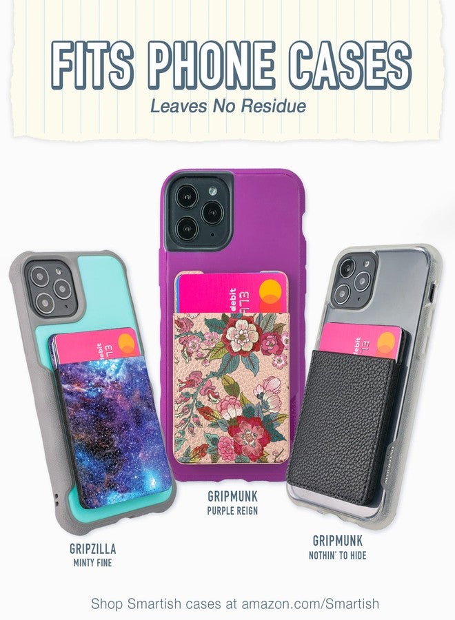 Smartish Stick-on Phone Wallet - Sidecar Slim Expandable Credit Card Pocket - Universal Fit- iPhone and Android - Black Tie Affair - Image 5