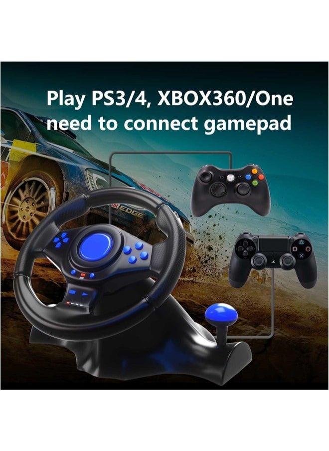 Denzoz Gaming Steering Wheel Racing Wheel with Pedals and Shifter 180 Degree Driving Force Racing Wheel PC Steering Wheel for PS4 PC PS3 Xbox Series X|S Nintendo Switch Xbox One  - Image 3