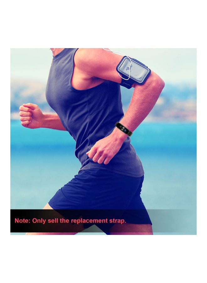 اليشمك سوار بديل لساعة شاومي مي باند 5/6. أسود - Image 3