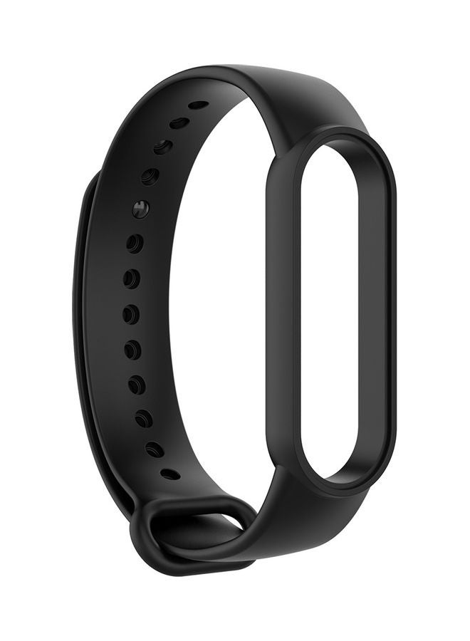 اليشمك سوار بديل لساعة شاومي مي باند 5/6. أسود - Image 1