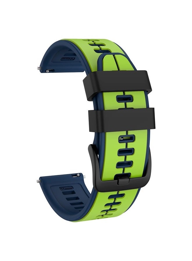 ISABAKE Quick Release Silicone Band 22mm Replacement for Garmin Vivoactive 4,Garmin Venu 2, Samsung Gear S3 Frontier, Galaxy Watch 46mm/Watch 3 45mm, Fossil Gen 5, Amazfit GTR 2, 2e,Ticwatch Pro 3 - Image 1