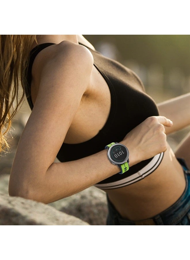 ISABAKE Quick Release Silicone Band 22mm Replacement for Garmin Vivoactive 4,Garmin Venu 2, Samsung Gear S3 Frontier, Galaxy Watch 46mm/Watch 3 45mm, Fossil Gen 5, Amazfit GTR 2, 2e,Ticwatch Pro 3 - Image 5