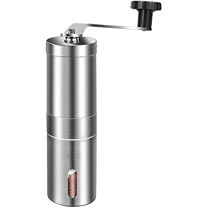CENPEK Stainless Steel Manual Coffee Grinder  Mini Coffee Bean Grinder With Adjustable Adjustment - Image 3