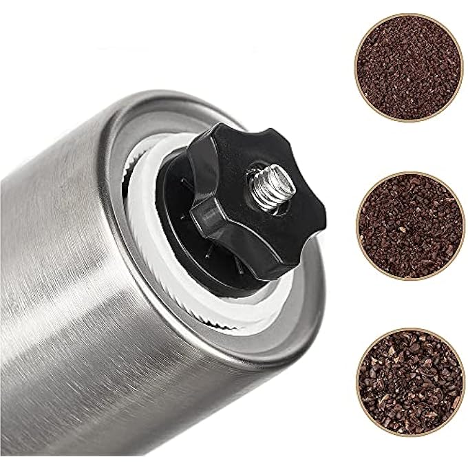 CENPEK Stainless Steel Manual Coffee Grinder  Mini Coffee Bean Grinder With Adjustable Adjustment - Image 5