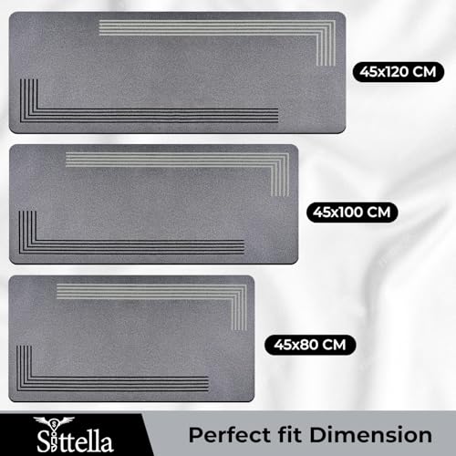 SITTELLA Combo - 3 Pcs (45x80 | 45x100 | 45x120 cm) Mat Kitchen Floor Mats – Super Absorbent, Anti-Skid, Fast Drying & Washable Mats for Kitchen Sink, Counter & Platform Area - Image 2