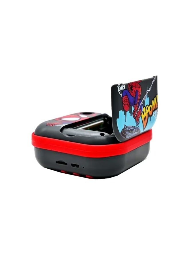 Spiderman Theme Print Camera kid-friendly digital camera snap photos, print them instantly in black & white - Image 4