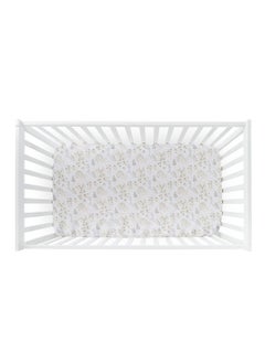 NINI Nini Baby Cot/Crib Fitted Sheet, Lovable, 100% Cotton Muslin, Soft & Breathable, Includes 1 Fitted Sheet, Size Up to 70x140 cm  - Image 1