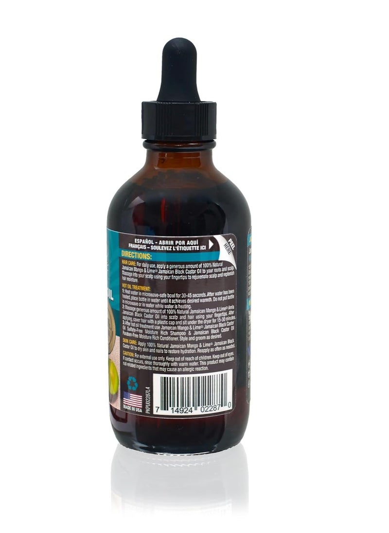 Jamaican Mango & Lime Jam. Mango & Lime Black Castor Oil Amla 4oz  - Image 2