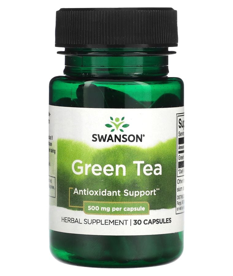 SWANSON شاي أخضر 500 ملغ 30 كبسولة