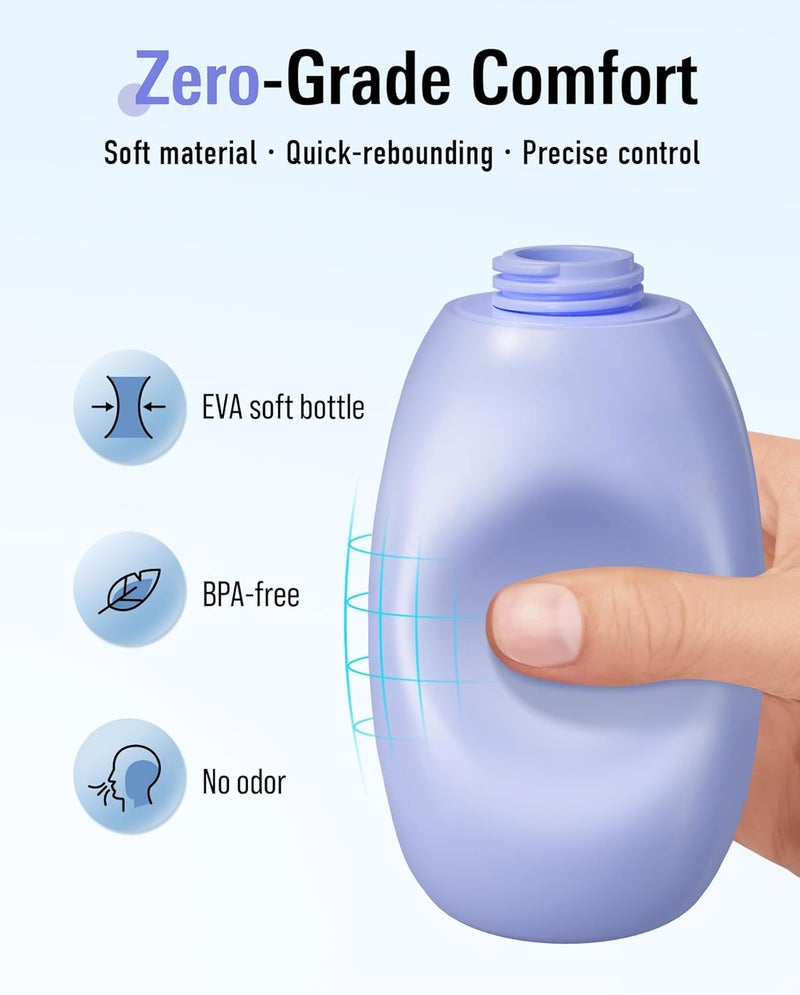 Redsack High Pressure Portable Bidet for Travel,Foldable Flip-Top Peri Bottle with Hook Ring,Handheld Bidet Sprayer for Personal Hygiene,BPA-Free,400ML Personal Toilet for Women Men Baby Cleaning(Purple) - Image 5