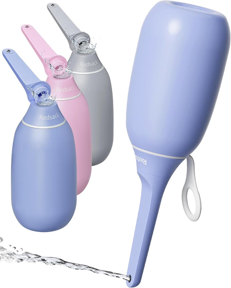 Redsack High Pressure Portable Bidet for Travel,Foldable Flip-Top Peri Bottle with Hook Ring,Handheld Bidet Sprayer for Personal Hygiene,BPA-Free,400ML Personal Toilet for Women Men Baby Cleaning(Purple) - Image 1