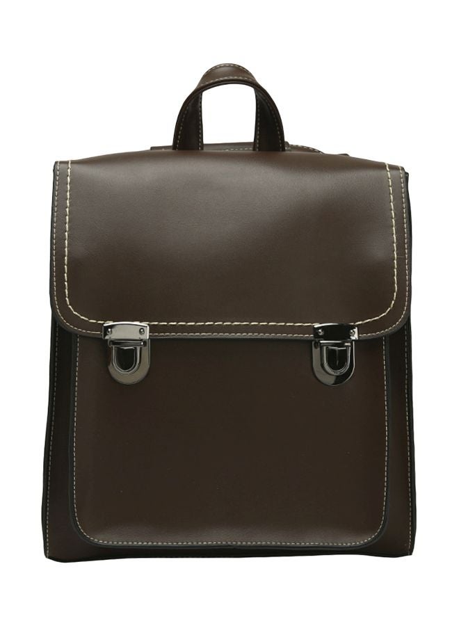 Minimalist Shoulder Backpack Coffee - Image 1