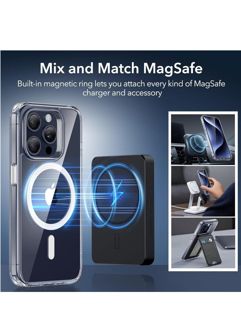 DUSALA IPhone 15 Pro Max Case Camera Control Compatible with MagSafe Shockproof Military-Grade Protection Magnetic Phone Case for iPhone 15 Pro Max Classic Hybrid Case Clear - Image 4