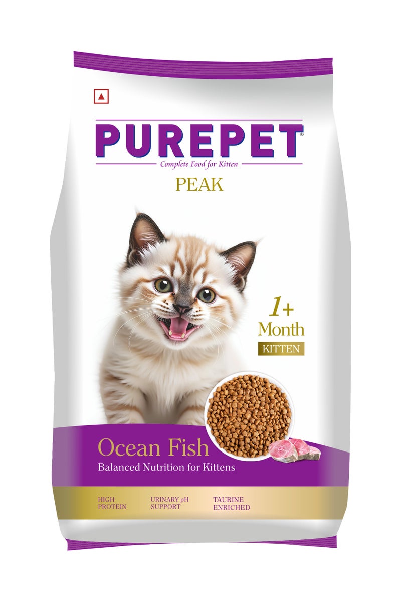 PUREPET Peak Kitten Dry Cat Food Ocean Fish - Image 1