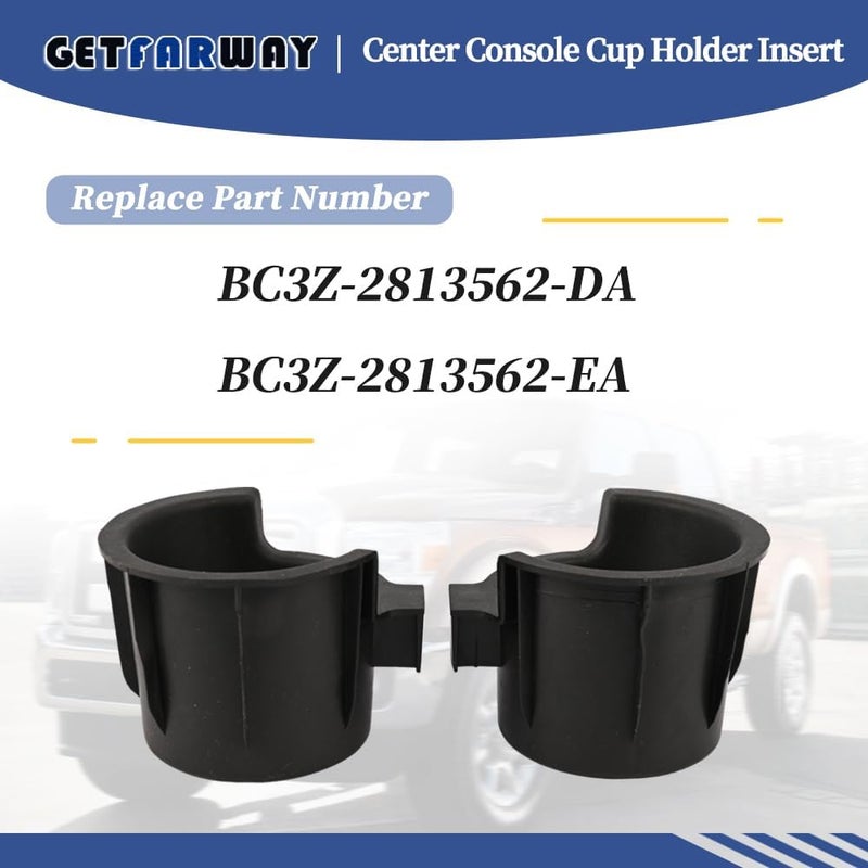 Getfarway Jump Seat Center Console Cup Holder Insert BC3Z-2813562-DA BC3Z-2813562-EA Compatible with Ford F250 F350 F450 F550 Super Duty 2011-2016 - Image 3