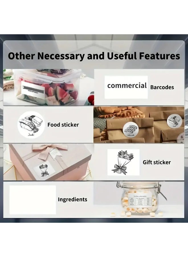 Marklife Thermal Label Printer with 20pcs 10.16x15.24 cm Shipping Thermal Label for E-Commerce Compatible with Smartphone and Computer Used for Shipping Labels,Barcode,QR Code,Thanks Labels,Jar Label, Thermal Label Maker, Thermal Printer, Thermal Printer Paper, Thanks Labels for Jars, Shipping Label Printing, Portable Label Printer, Smartphone Compatible Printer, Portable Form Factor, Compact Design, Operated Printer, Thermal Label Paper, Home Office Users - Image 5