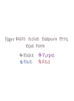 Paper Mate Profile Retractable Ballpoint Pens Bold Point Assorted Colors 4 Pack  - Image 4